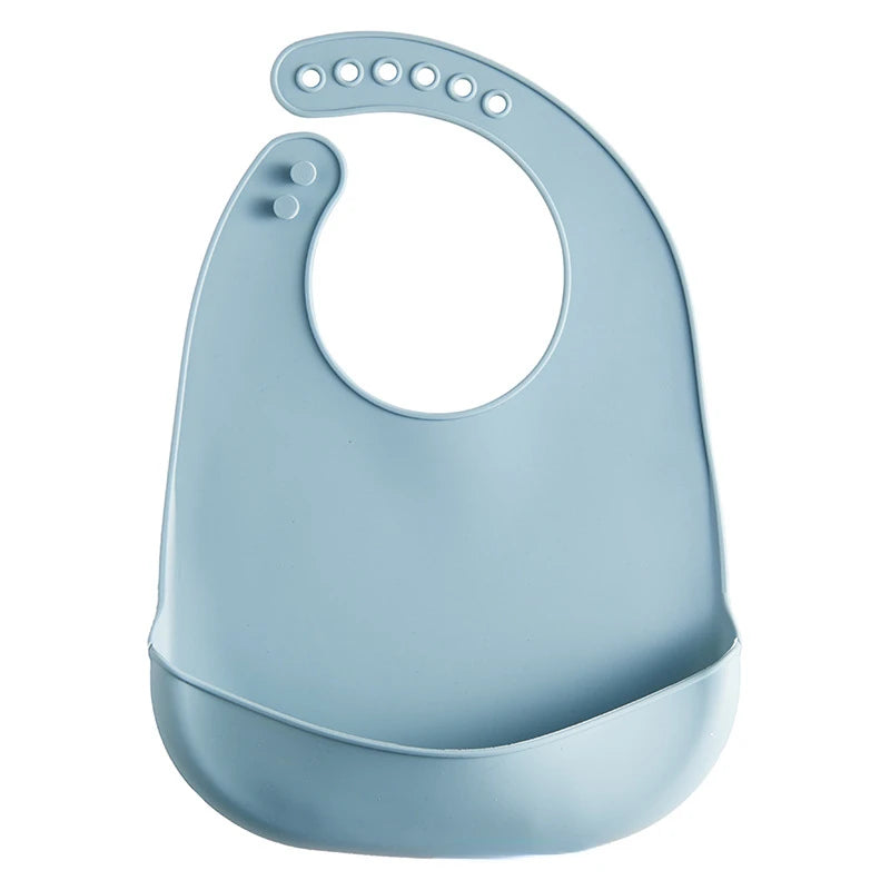 Brixie Baby Silicone Bib - Waterproof, Adjustable, Easy-Clean