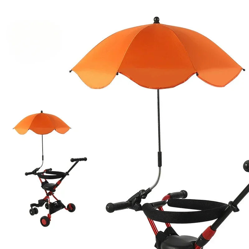 Brixie Stroller Umbrella - Adjustable UV Sunshade for Baby Carriage