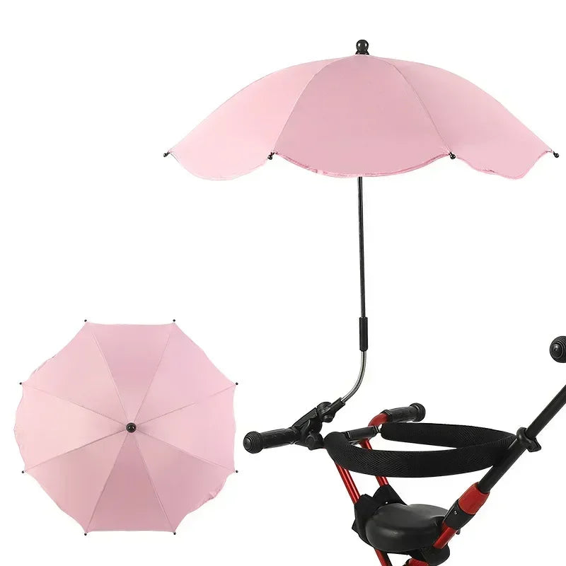 Brixie Stroller Umbrella - Adjustable UV Sunshade for Baby Carriage