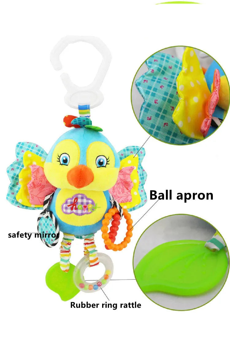 Brixie Baby Animal Rattle - Grab & Play Training Toy