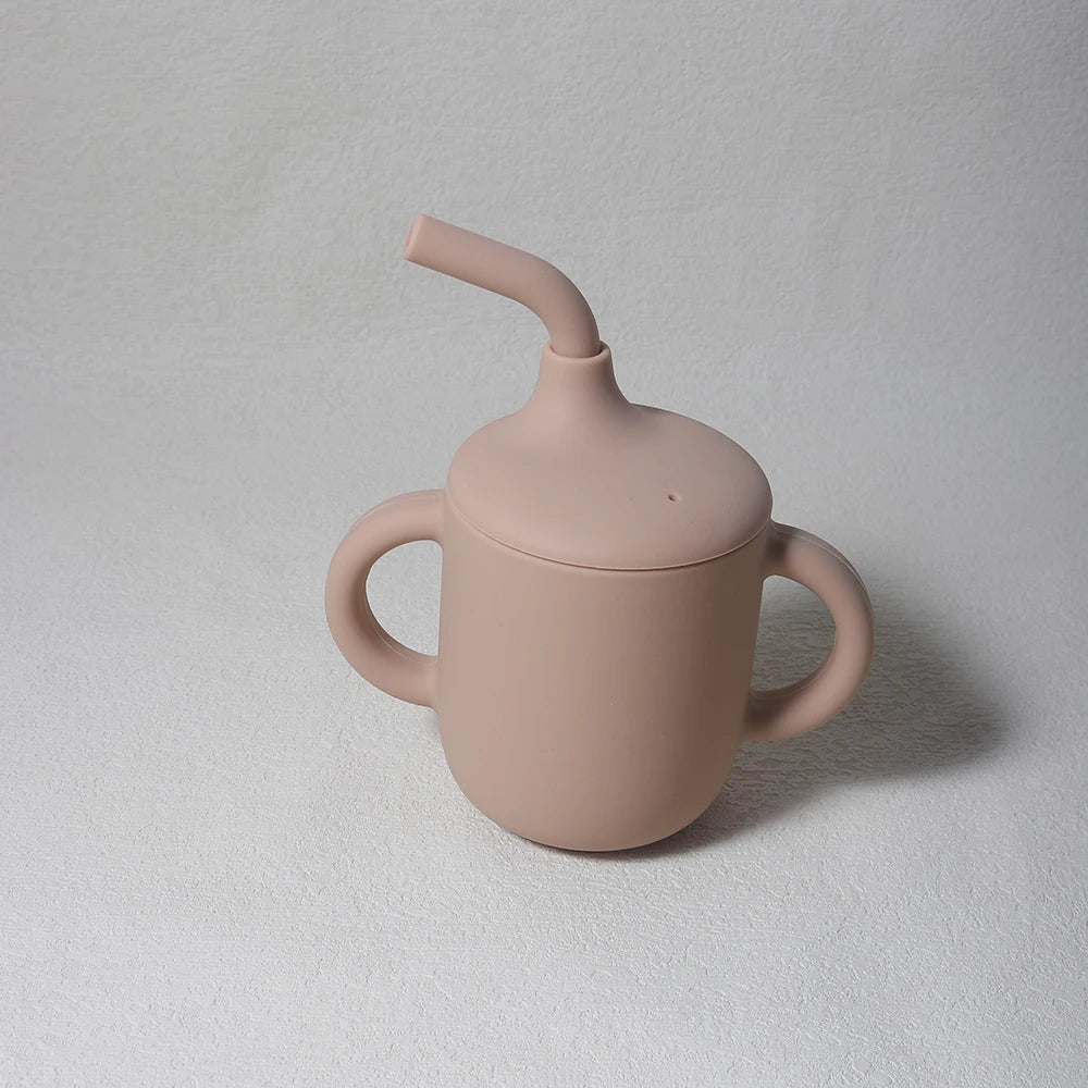 Brixie Baby Silicone Sippy Cup - Training Cup with Handles