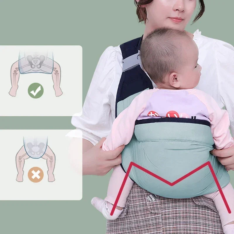 Brixie Ergonomic Baby Carrier - Multifunctional Wrap & Ring Sling for Infants & Toddlers