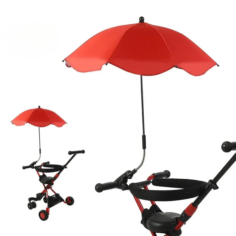 Brixie Stroller Umbrella - Adjustable UV Sunshade for Baby Carriage