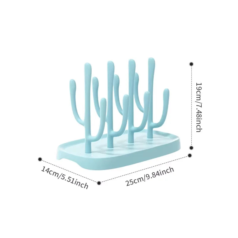 Brixie Baby Bottle Drying Rack - Space-Saving Drainer for Bottles & Cups