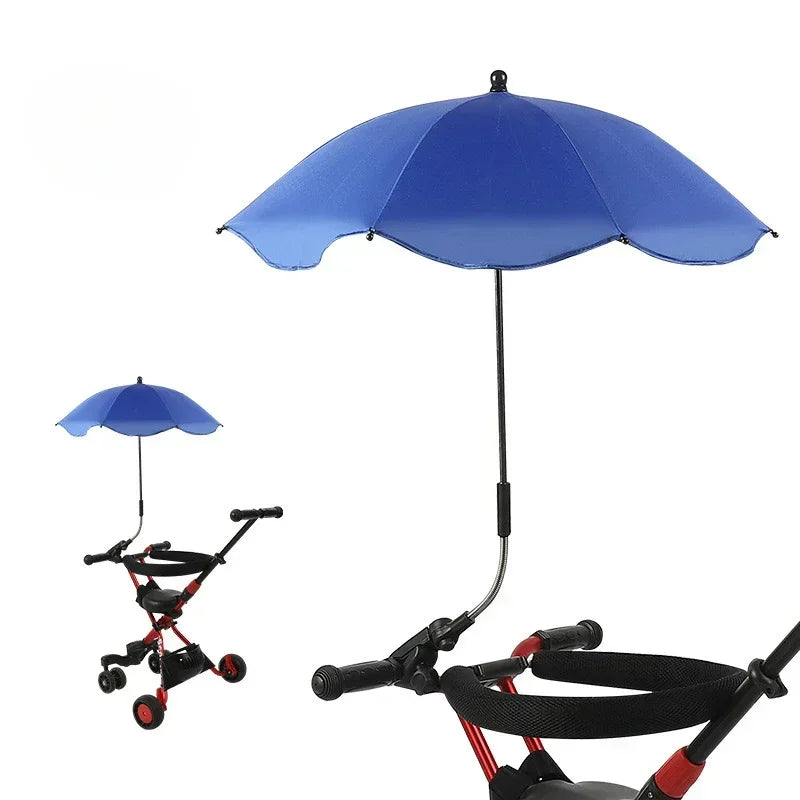Brixie Stroller Umbrella - Adjustable UV Sunshade for Baby Carriage
