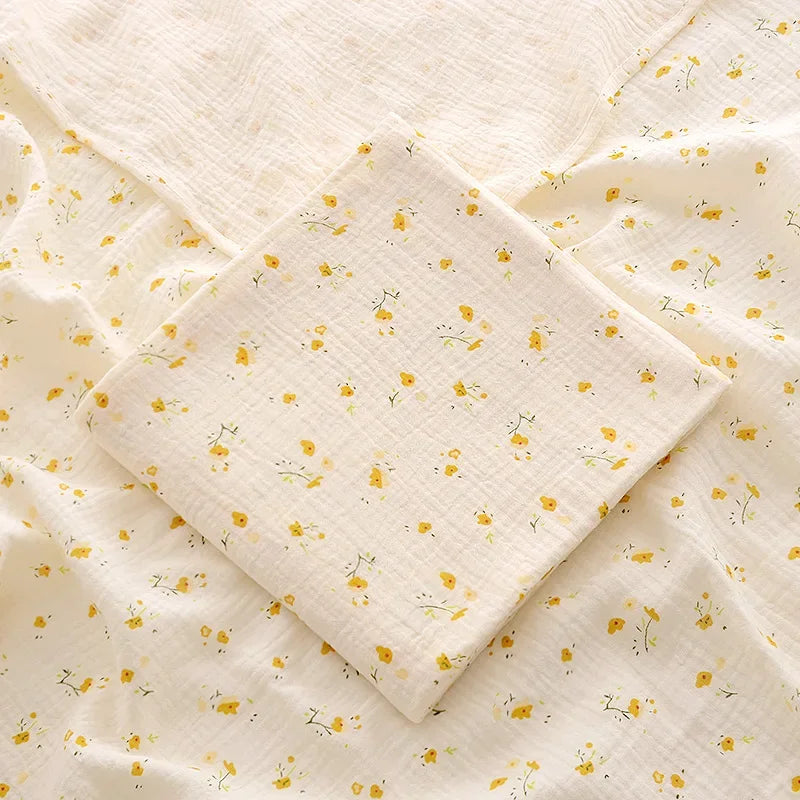Brixie Baby Cotton Muslin Blanket - Soft & Breathable Newborn Throw