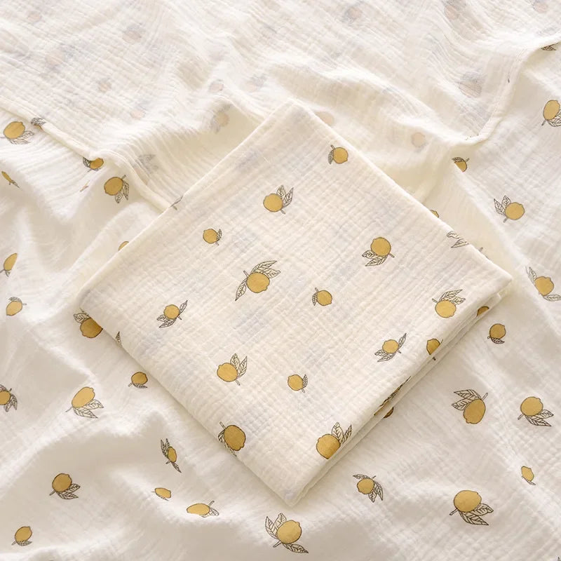 Brixie Baby Cotton Muslin Blanket - Soft & Breathable Newborn Throw