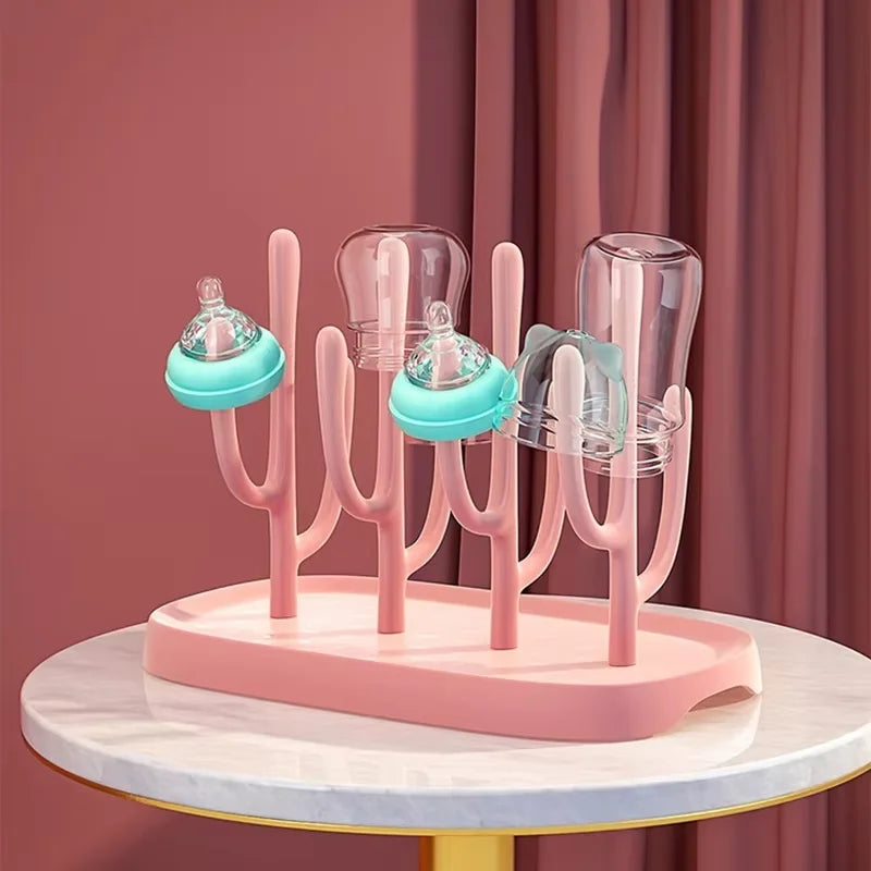 Brixie Baby Bottle Drying Rack - Space-Saving Drainer for Bottles & Cups