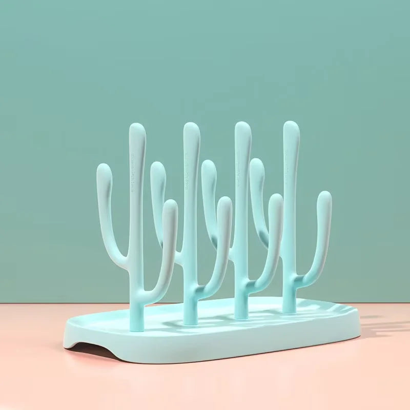Brixie Baby Bottle Drying Rack - Space-Saving Drainer for Bottles & Cups