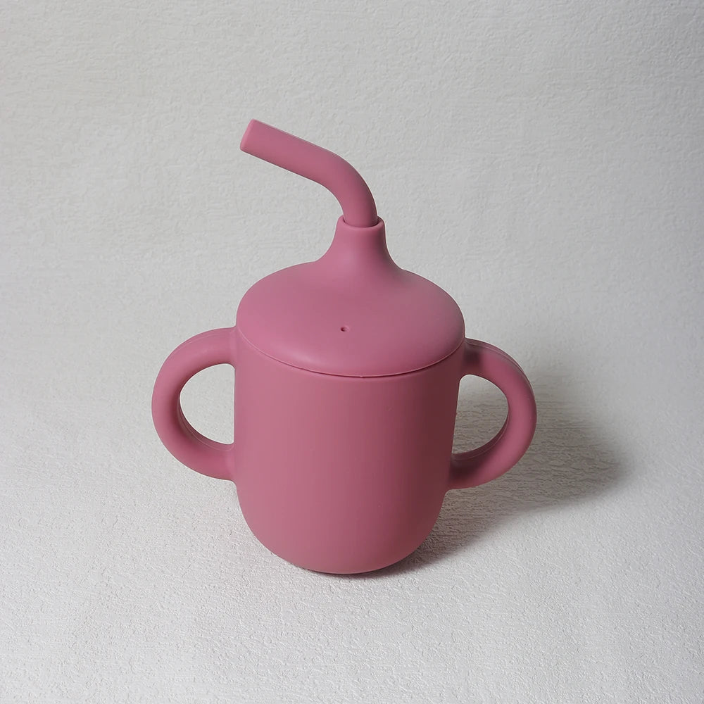 Brixie Baby Silicone Sippy Cup - Training Cup with Handles