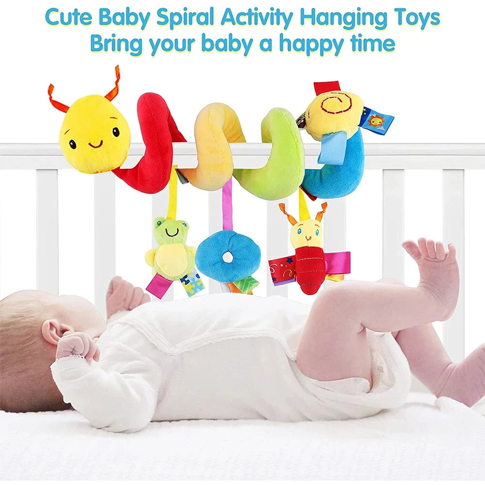 Brixie Baby Musical Spiral Hanging Toy - Crib, Stroller & Car Seat Rattle