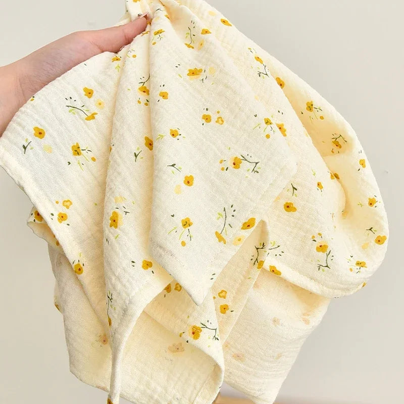 Brixie Baby Cotton Muslin Blanket - Soft & Breathable Newborn Throw