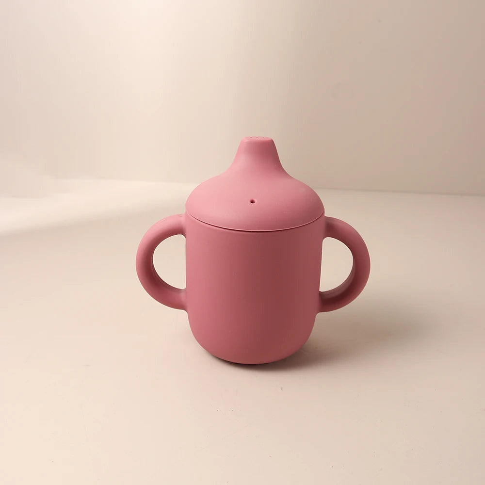 Brixie Baby Silicone Sippy Cup - Training Cup with Handles