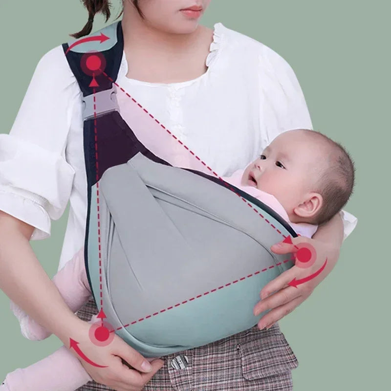 Brixie Ergonomic Baby Carrier - Multifunctional Wrap & Ring Sling for Infants & Toddlers