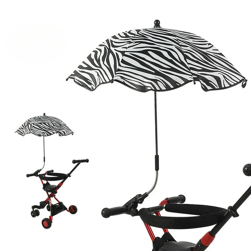 Brixie Stroller Umbrella - Adjustable UV Sunshade for Baby Carriage