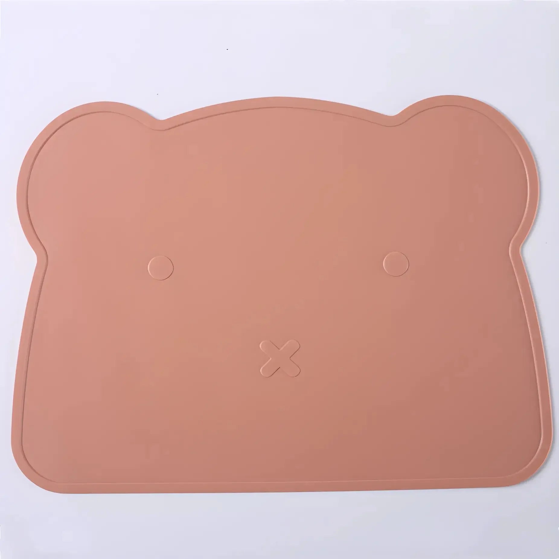 Brixie Silicone Bear Placemat - Non-Slip Leak-Proof Table Mat for Kids