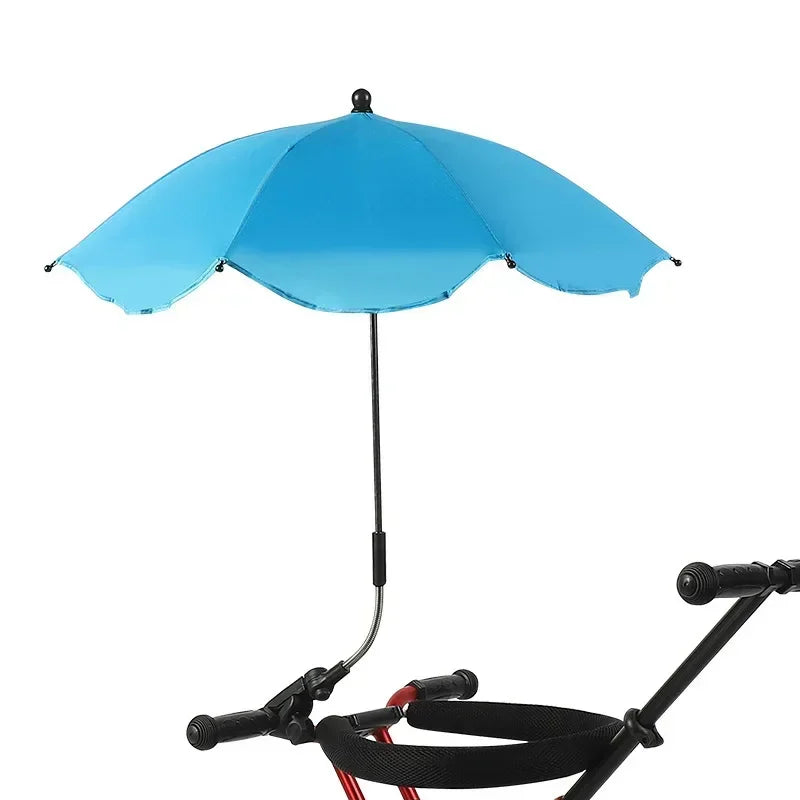 Brixie Stroller Umbrella - Adjustable UV Sunshade for Baby Carriage
