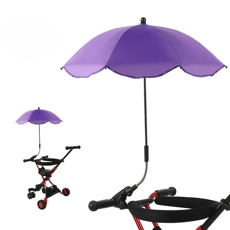 Brixie Stroller Umbrella - Adjustable UV Sunshade for Baby Carriage