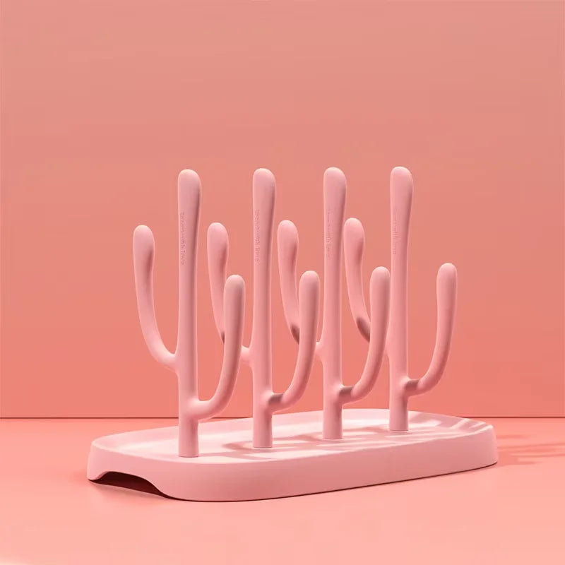 Brixie Baby Bottle Drying Rack - Space-Saving Drainer for Bottles & Cups