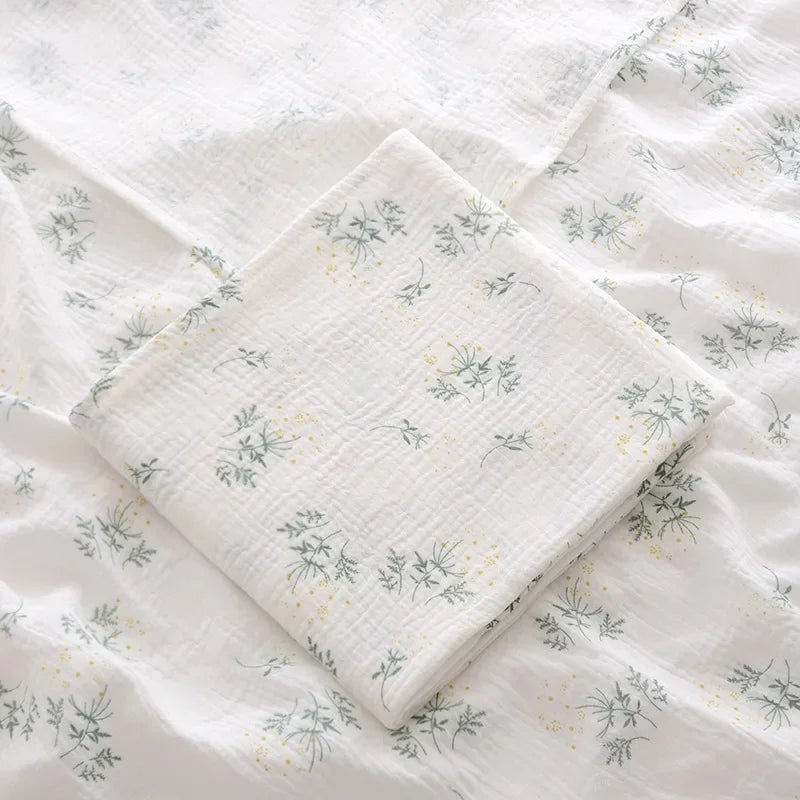 Brixie Baby Cotton Muslin Blanket - Soft & Breathable Newborn Throw