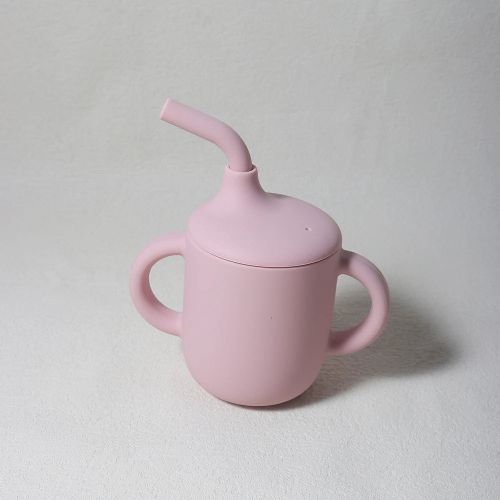 Brixie Baby Silicone Sippy Cup - Training Cup with Handles