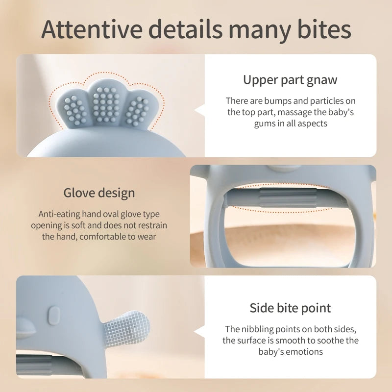 Brixie Baby Silicone Teether - Animal Chew Toy