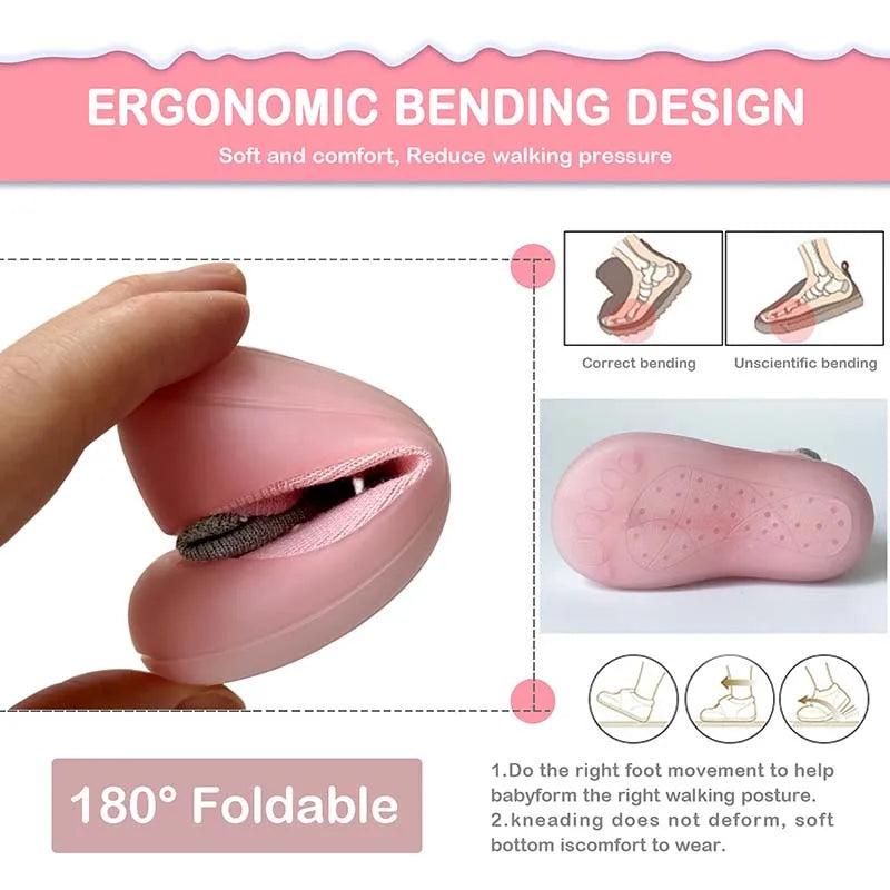 Brixie Baby First Walking Shoes - Soft Slip-On Anti-Slip Sneakers