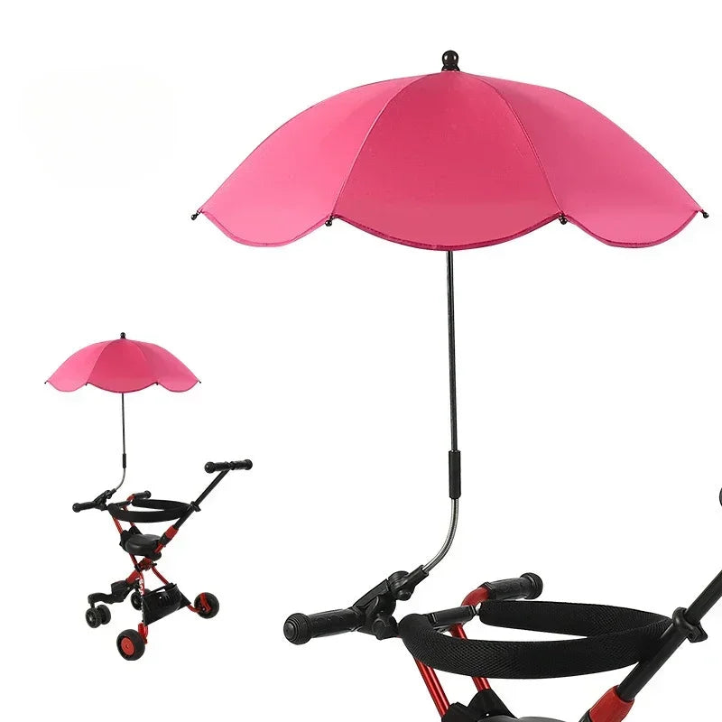 Brixie Stroller Umbrella - Adjustable UV Sunshade for Baby Carriage