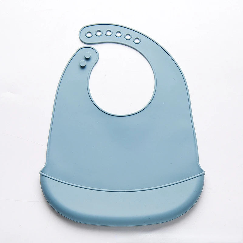 Brixie Baby Silicone Bib - Waterproof, Adjustable, Easy-Clean