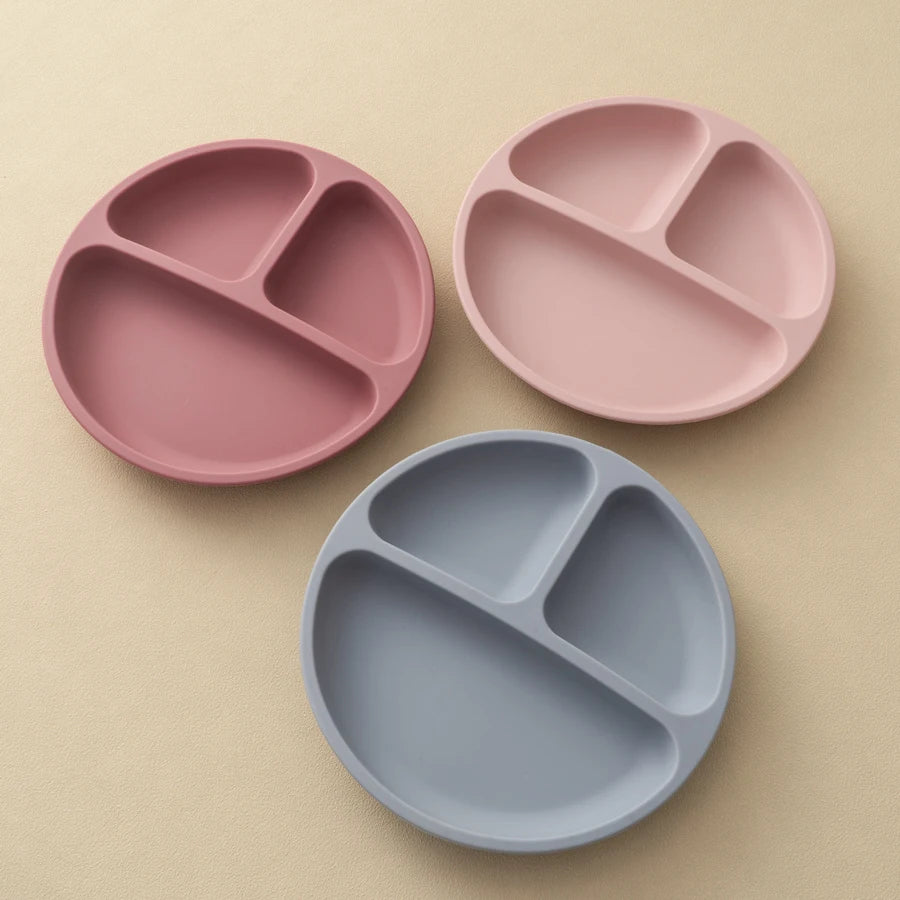 Brixie Baby Silicone Suction Plate - Toddler Training Bowl